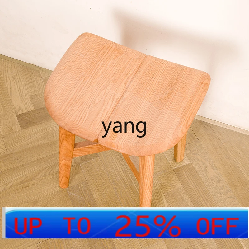 LTT  Modern Simple Living Room Home Stool Fashion Creative Bench Log Wind Shoe Change Stool