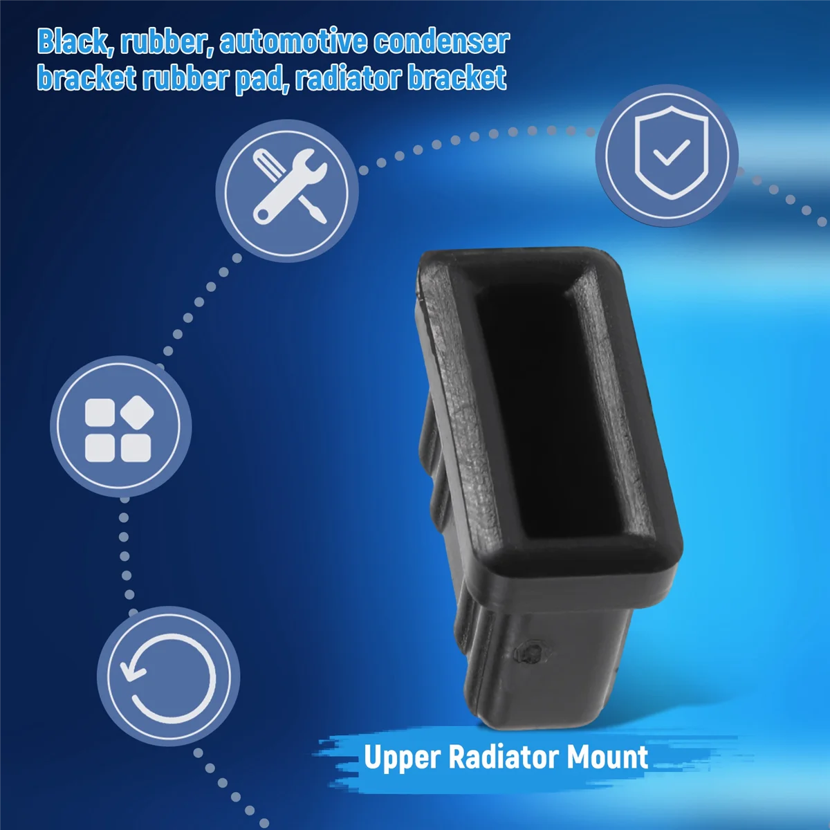 AT77 17111712911   المطاط المحرك العلوي المبرد يتصاعد لسيارات BMW E32 E38 E34 E39 735I 1988-1992 740I 1993-1994 750IL 1988-1994