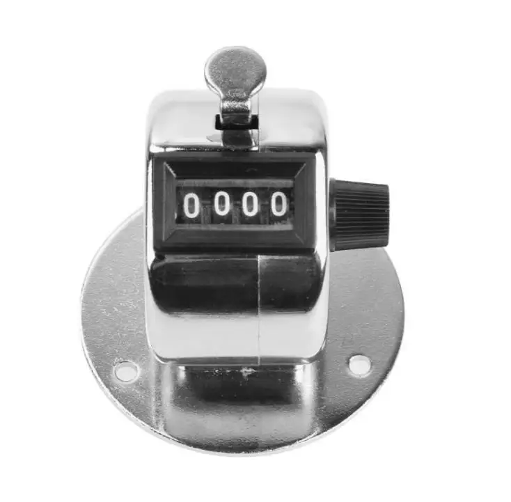 

Wholesale 100PCS/LOT 4 Digit Number Clicker Golf Hand Held Tally Counter With Plastic Base