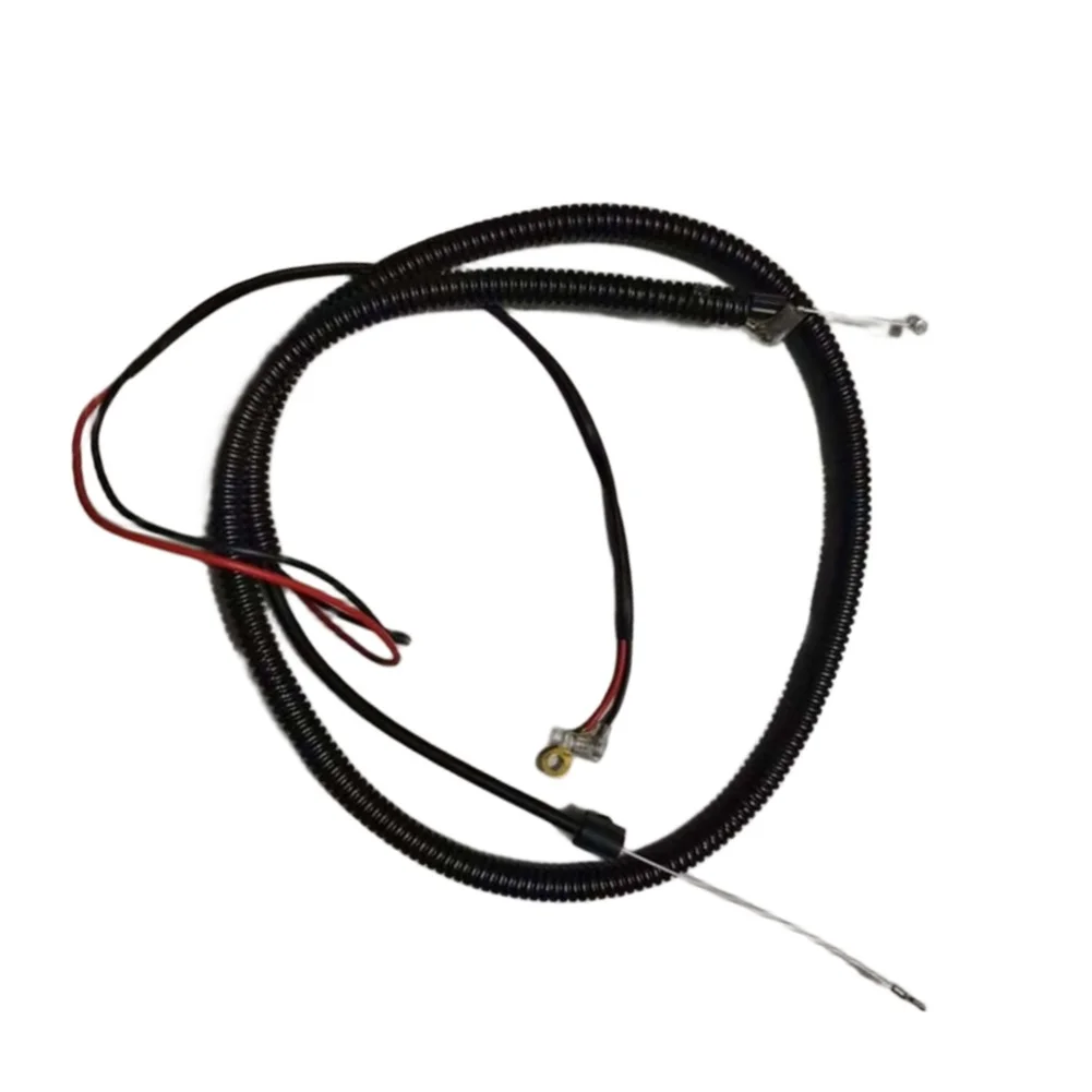 RY38BP Replacement Part Throttle Cable Assembly Humid Environment Resistant High Durability PVC Material Black