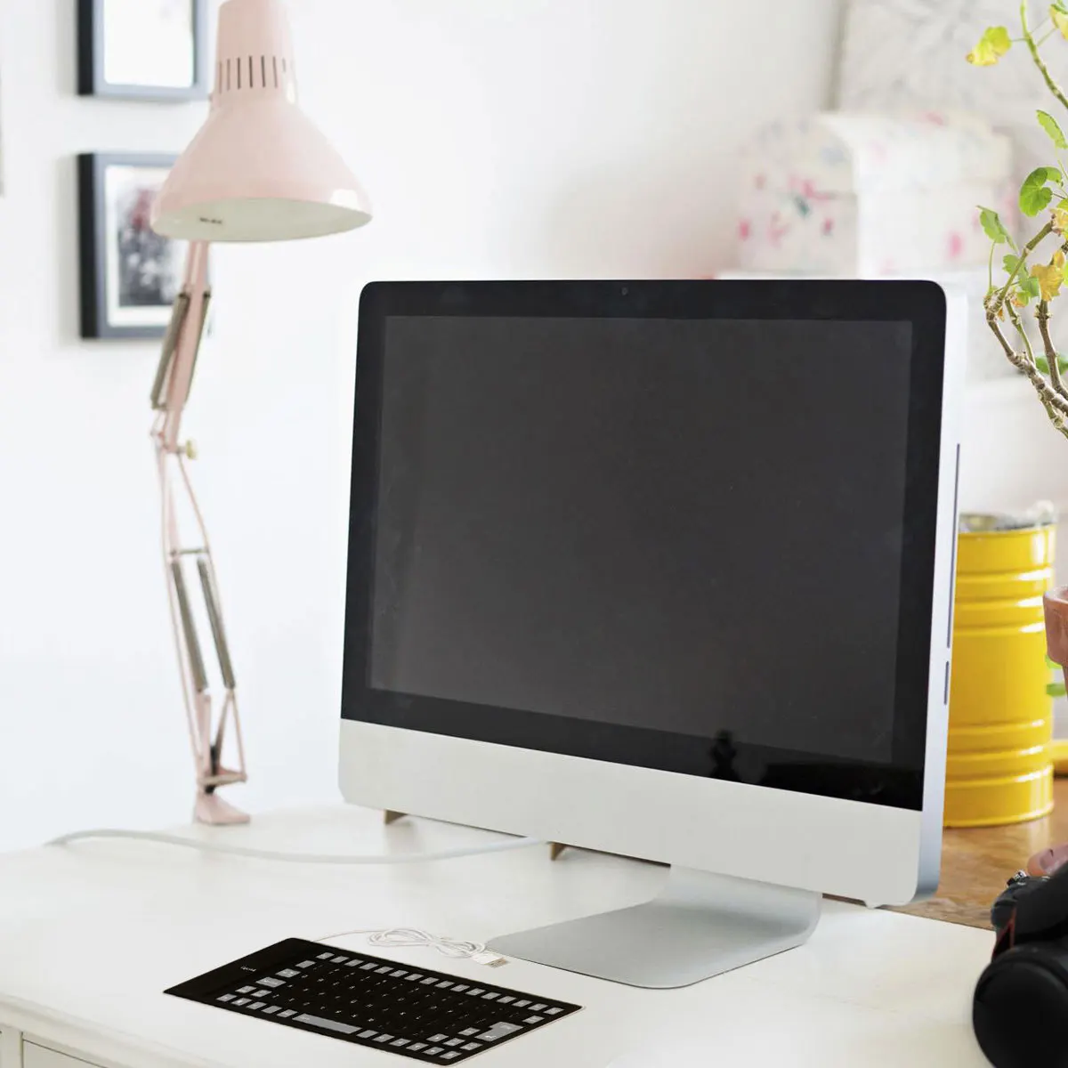 

85 Keys Foldable Roll Up USB Silicone Keyboard Waterproof Silent Flexible External Keyboard for Computer Orange