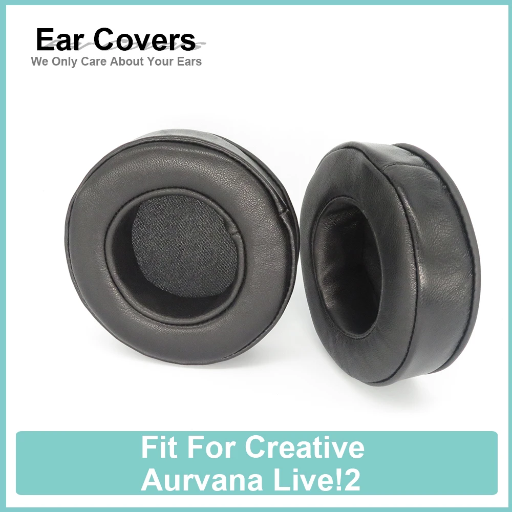 Aurvana Live!2 auricolari per cuffie Creative in pelle di montone morbidi e confortevoli cuscinetti in schiuma