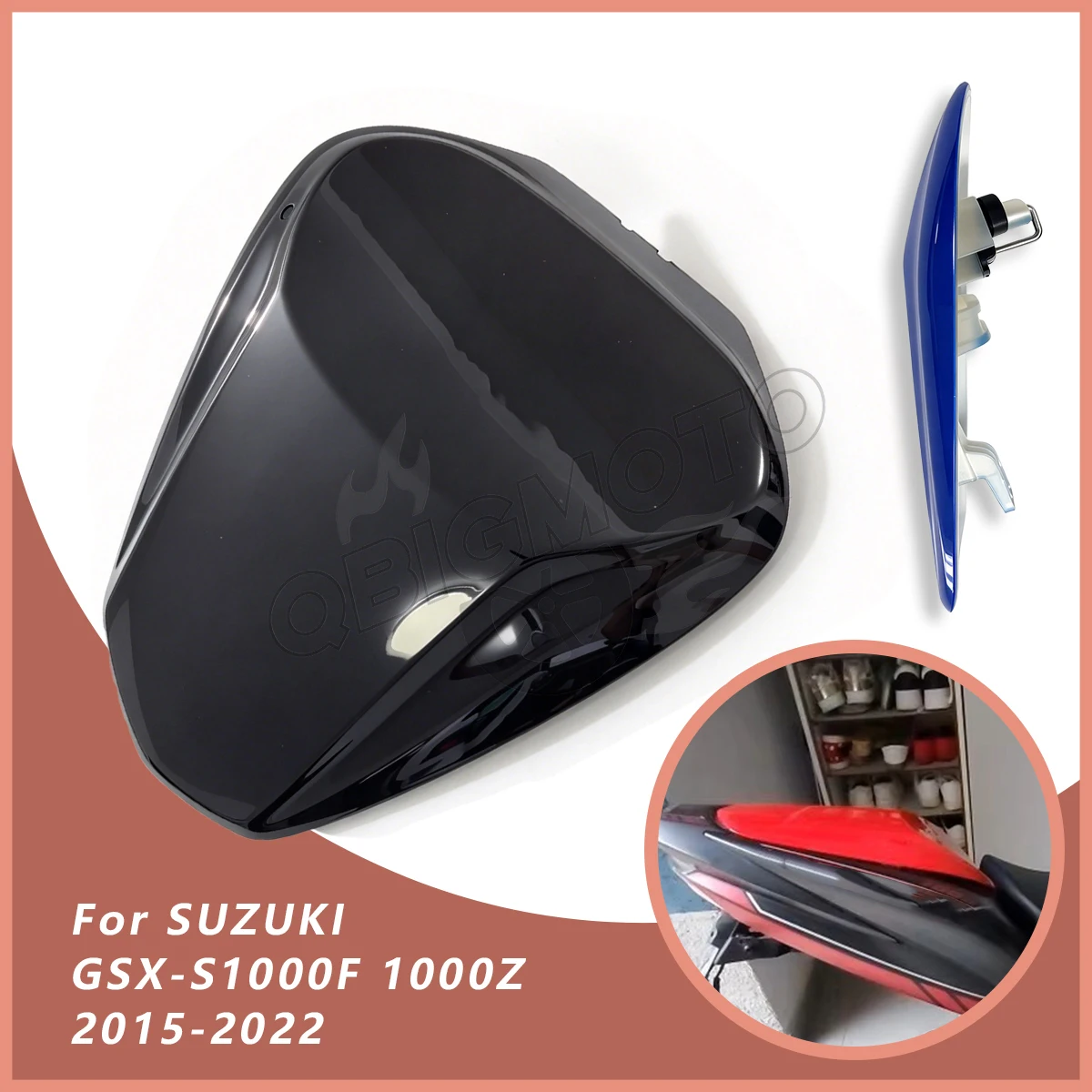 For Suzuki GSXS1000 GSX-S GSXS 1000 1000F 1000Z 2022-2015 Motorcycle Rear Passenger Pillion Seat Cowl Cover Hump Tail Fairing