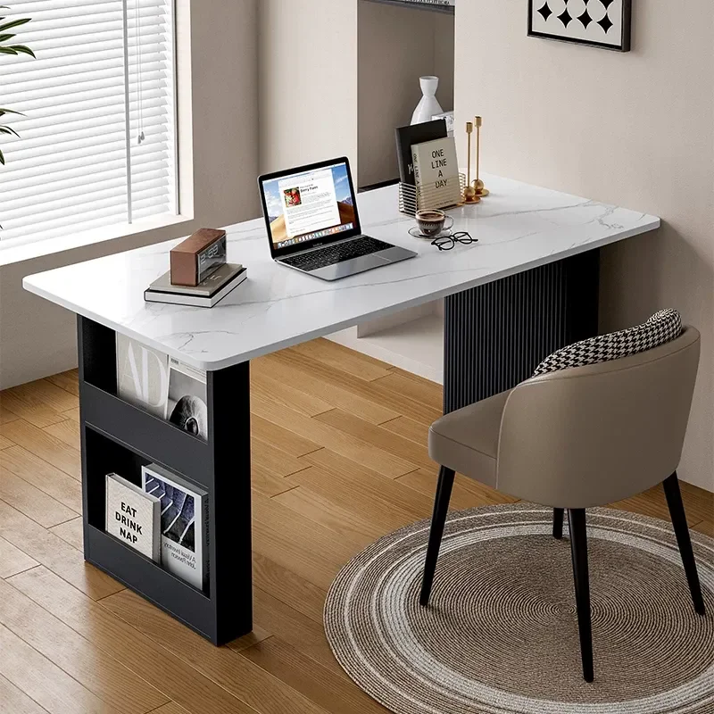Slate Computer Desk Modern Simple Desktop Writing Table for Bedroom Student Home Office Bedside Gaming E-sports Workstation