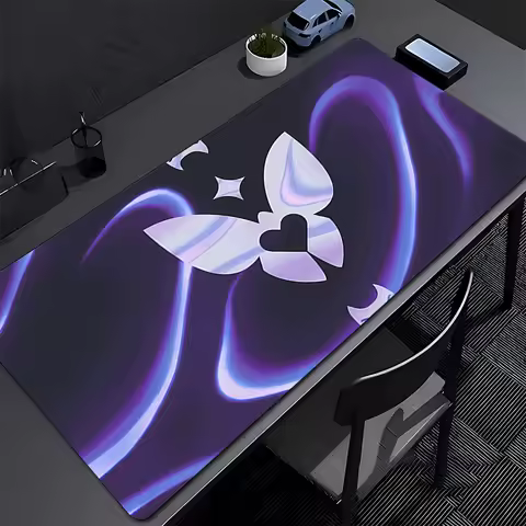 Mouse Pad Office Laptop Valorant Clove Logo Keyboard Pad PC Purple Butterfly Gamer Mousepad Gaming Accessories Desktop Mouse Mat