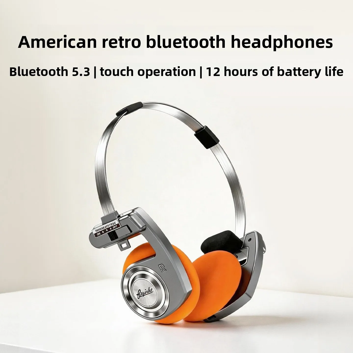 Bluetooth Headphones, Retro Style Wireless Foldable With Enhanced Sound, For Photography, Travel And Everyday Use