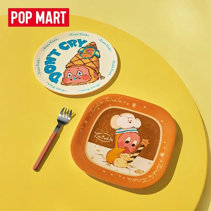 

POP MART Twinkle Twinkle Moon Gelato Series-Round Plate/Square Plate Trendy Mystery Box Anime Action Figure Blind Box Toys