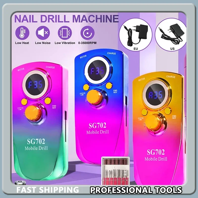 充電式電動ネイルドリルマシン USB接続ネイルポリッシュリムーバードリルセットマニキュアサンダー低ノイズファイルマニキュア