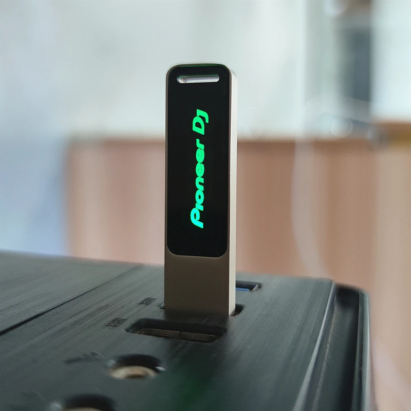 New Big Promotion Colorful LED DJ LOGO USB 2.0 High-speed Memory Flash Stick Pendrive Genuine 16GB 32GB 64GB 128GB