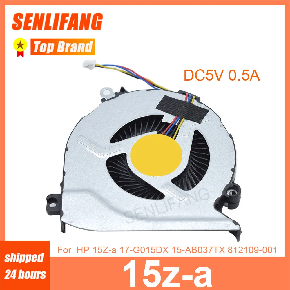 DFS200405040T DC5V 0.5A 812109-001 For HP Pavilion 15Z-A 15-AB 17-G 17-G015DX Cooling Fan CPU Computer Replacement 4Pins Wires