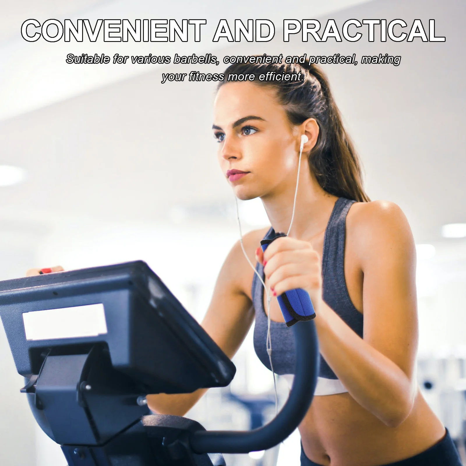 

2pcs Barbell Pad Anti-Slip Gym Bar Protection For Squat Lifting Horizontal Bars Portable Weightlifting Pad Training Accessories