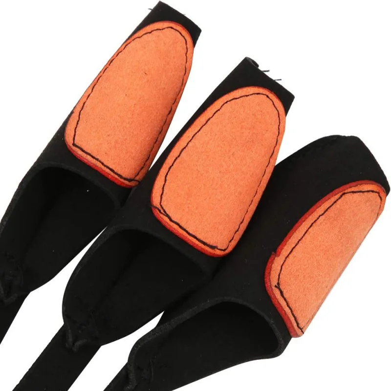 Archery Three Fingers Protective Gloves for Shooting Hunting Breathable Bow Arrow Finger Guard Outdoor Sports Shooting Equipment