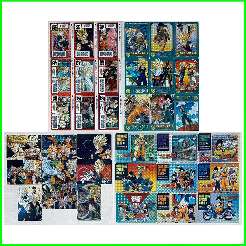 Dragon Ball Collectible Cards Boys Games Toys Table Games Birthday Gifts DIY Anime Trunks Raditz Nami Premium Flash Card 36PC