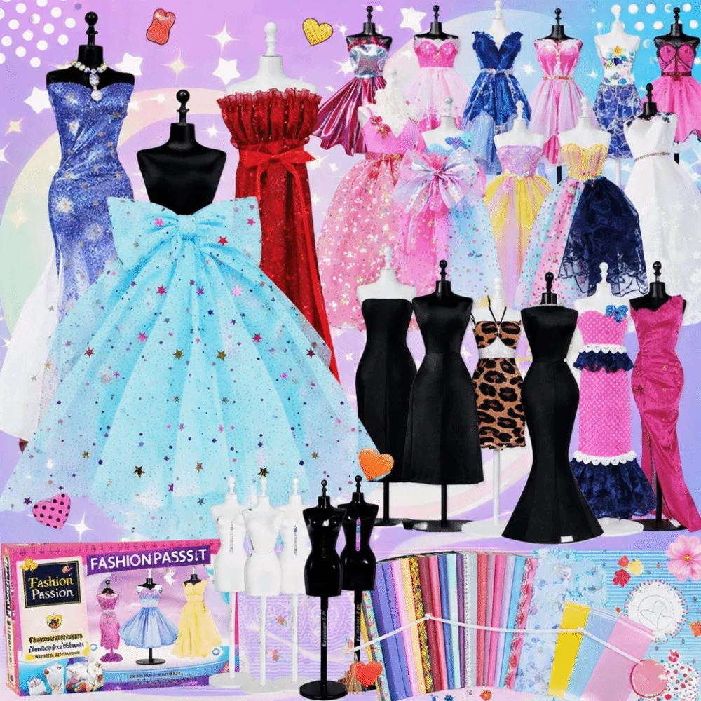 Creative Mutlicolor DIY Clothes DIY Material Clothes Making Game Craft Kit Crafting Handmade Clothes Craft Kit