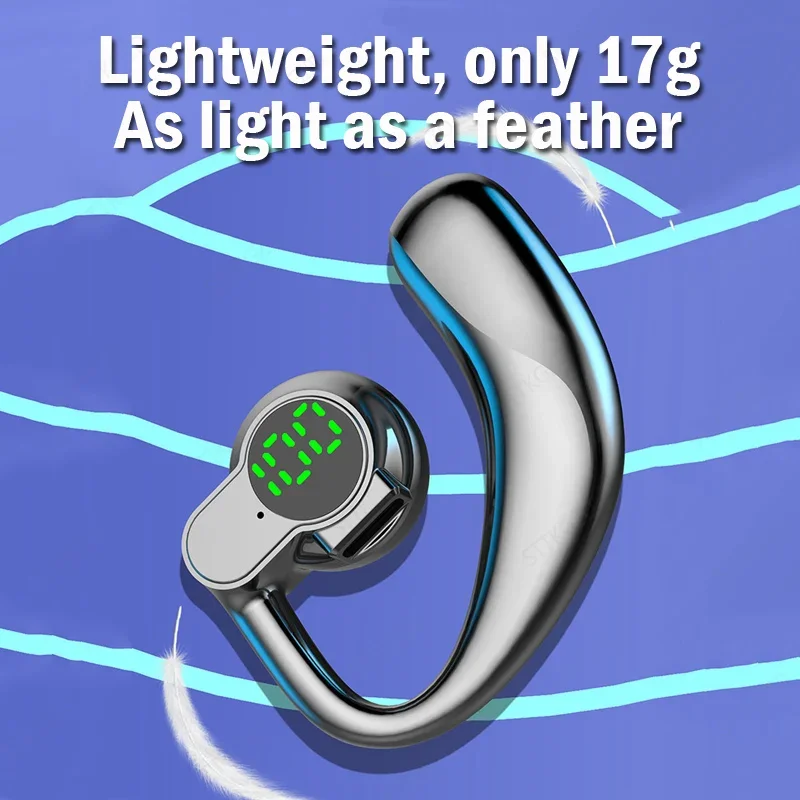 سماعات بلوتوث Wwireless سماعة رأس مفتوحة بالكامل توصيل الهواء سماعات أذن بخطاف يدوي إلغاء الضوضاء Audifonos Sports #5