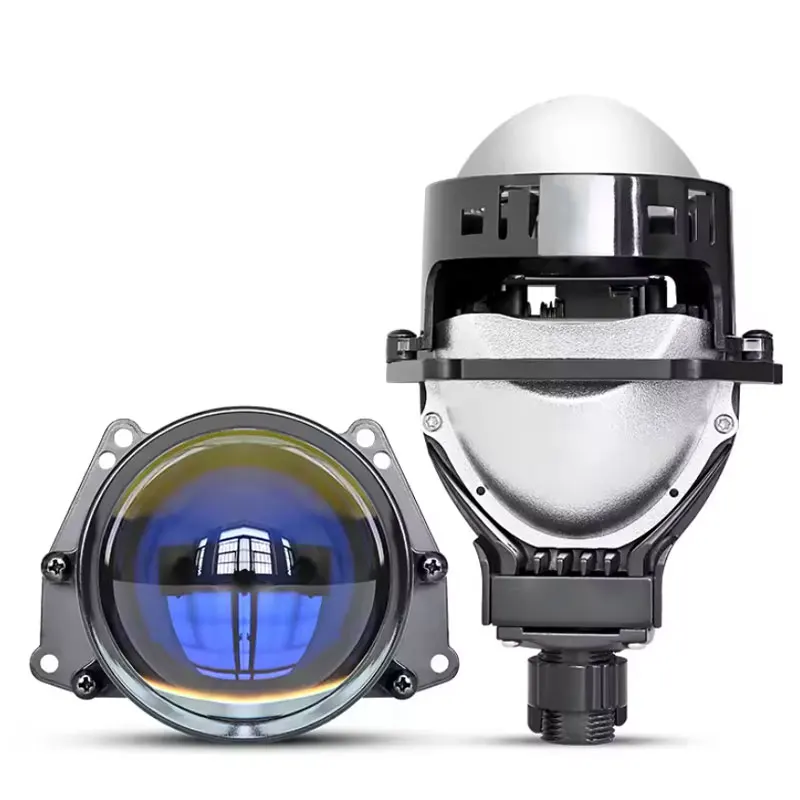 Super Bright K5 Blue Film-3.0Inch-12V Dual LED Projector Lens Easy Install LED Headlight Driving Light Accessories