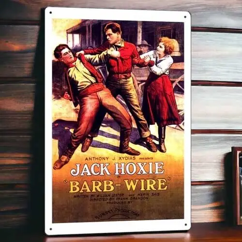 Barb Wire Metal Movie Poster Tin Sign Plaque Wall Decor Film 8