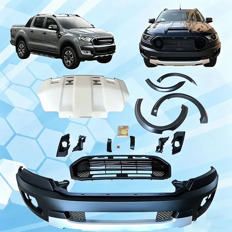 High Quality Raptor Style 4X4 Pickup Front & Rear Bumper Body Kit 2016-2019 Exterior Modified Upgrade Accessories