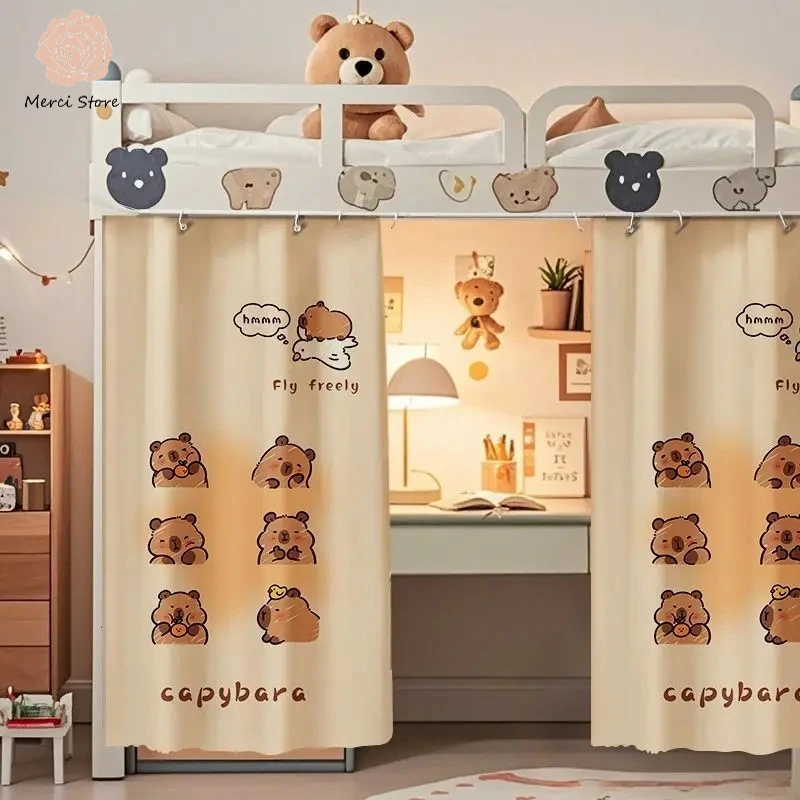 

Bunk Bed Privacy Curtain Mosquito Proof Square Design Breathable Mesh Tent for Student Dormitory Kids Room Bedding