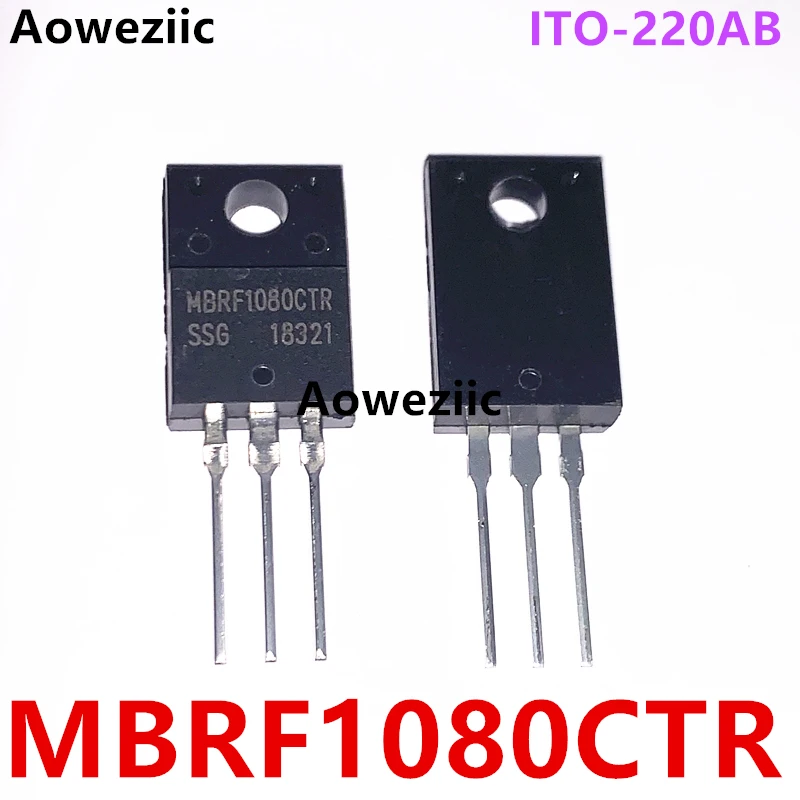 MBRF1080CTR ITO-220AB 80V 5A 770mV@5A Schottky diode brand new original