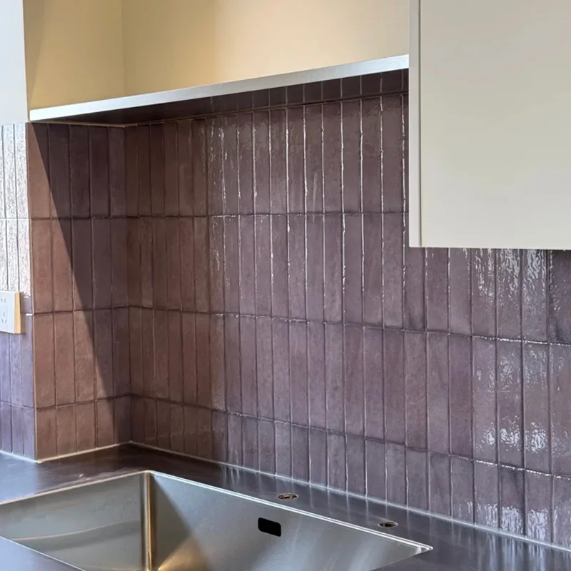 Retro made old gradual change handmade brick green tile homestay background wall brick