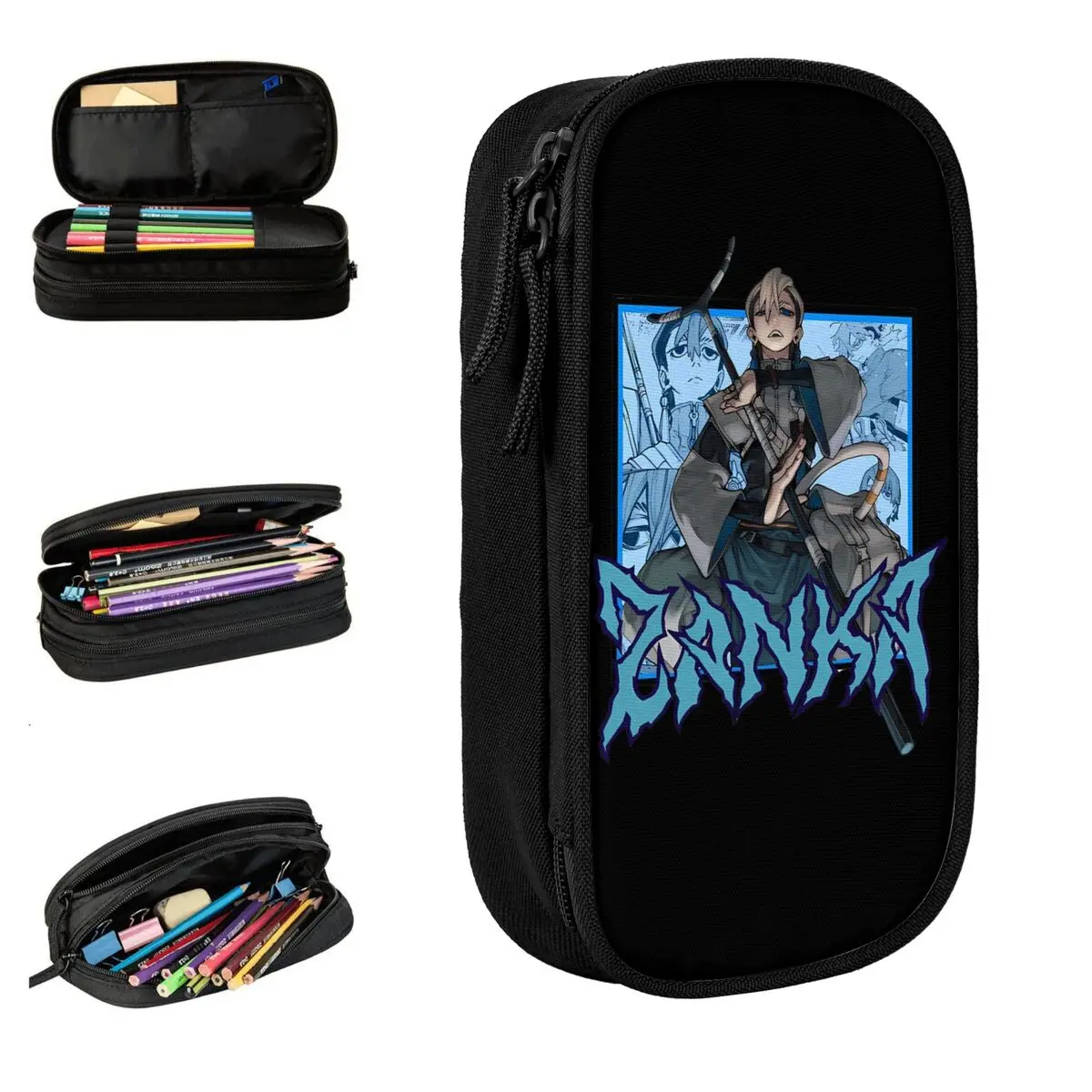 zanka-gachiakuta-anime-lapis-caso-caneta-titular-saco-estudante-grande-capacidade-estudantes-escola-ziper-pencilcases