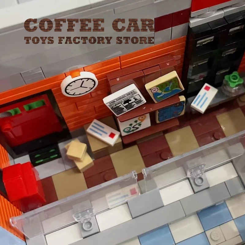 クリエイティブシティスクエアマイクロブロックおもちゃ 3299 個郵便局 MOC ビルディングレンガストリートビューストアモデル DIY 大人子供ギフト