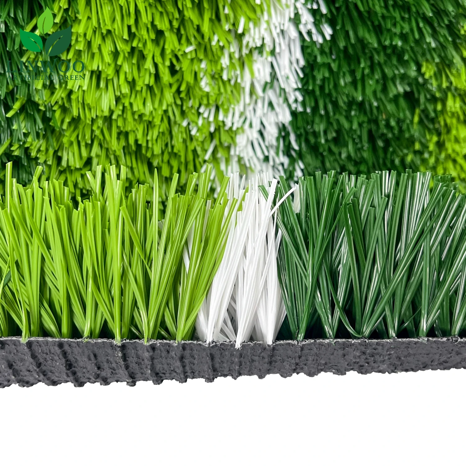 High Density Synthetic Green Lawn Turf Roll Anti-Slip Eco-Friendly Artificial Grass Carpet for Indoor Futsal Court Football