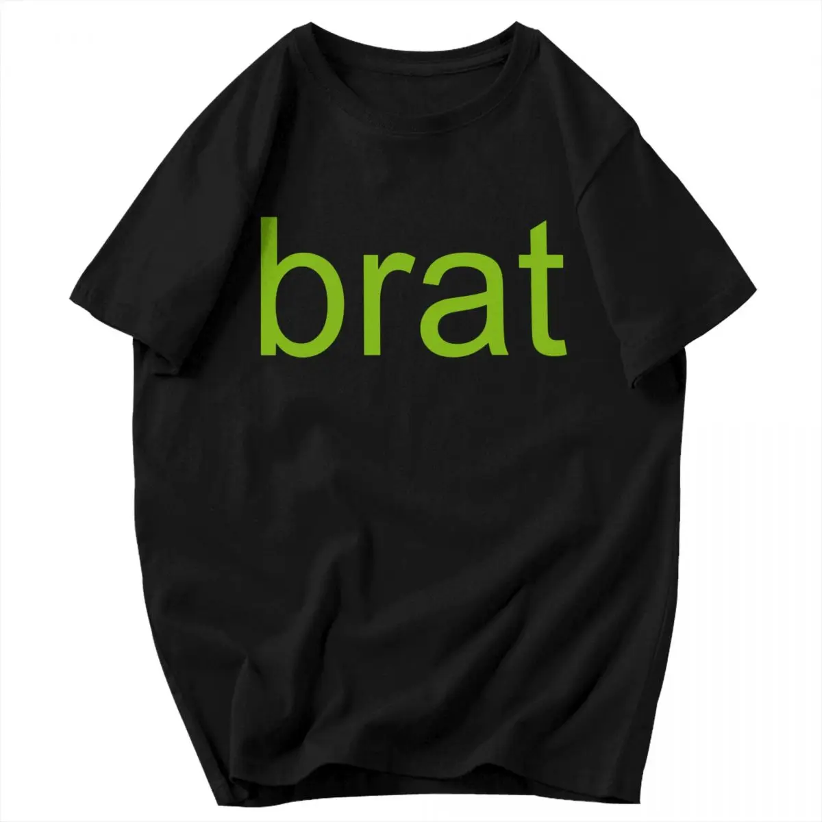 Men T Shirt Brat Album Green Charli Xcx Pops Y2K Graphic Short Sleeve Unisex Clothing T Shirts