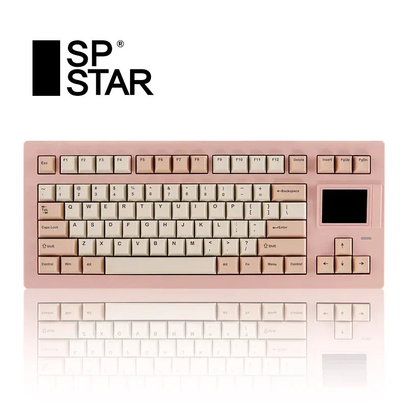 Sp-Star D82 Pro Mechanical Keyboard Smart Screen RGB HIFI Tri Mode Wireless Gaming Keyboard Custom Hot-Swap Gasket Pc Gamer Gift