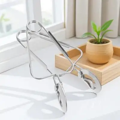 

2Pcs Food Clip Snail Tongs Stainless Steel Spring Mechanism Kitchen Serving Clamp Seafood Tongs Escargot Serving Clips
