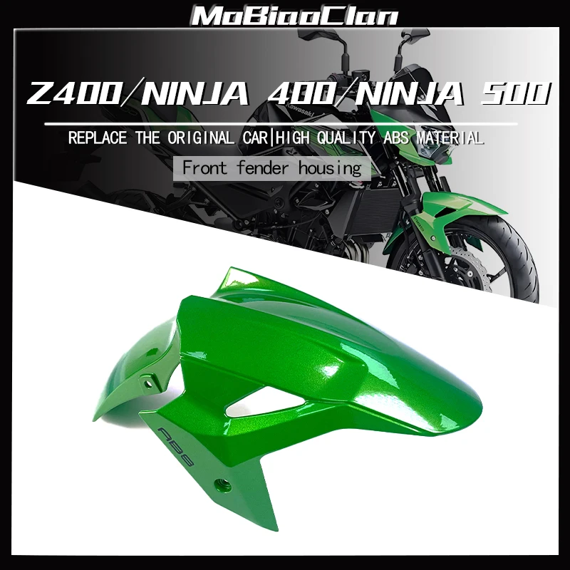 

For Kawasaki Ninja 400 Z400 Ninja500 2018-2023 Motorcycle Front Fender Fit Mudguard Tire Splash Mud Guard Fairing ABS Plastic