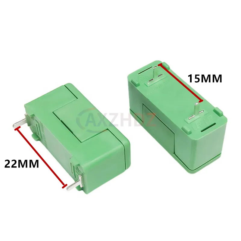 10PCS 5X20MM Fuse Box 250V Bayonet Type Fuse Holder With Cover Green Color 5*20mm PCB Terminal Foot distance 15mm 22mm