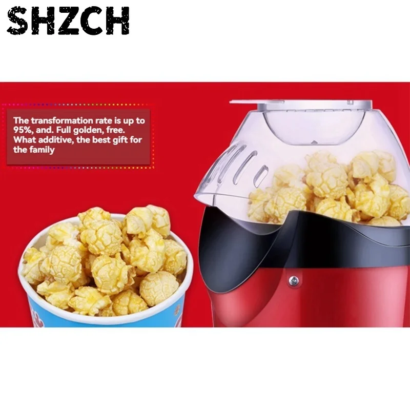 1200W Hot Air Popcorn Machine Automatic Popcorn Machine Home Mini Popcorn Machine US Plug