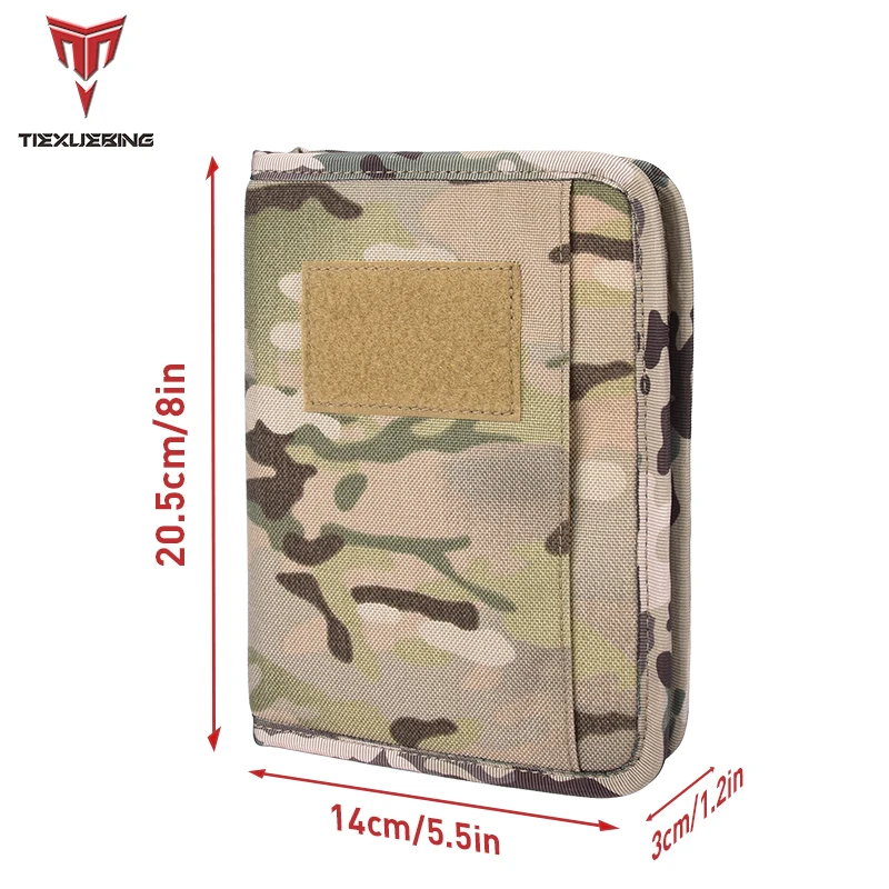 Tiexuebing A6 Tactical Notebook with SBS Zippered Padfolio Ring Binder Loose-Leaf Paper Weatherproof Notepad view 6