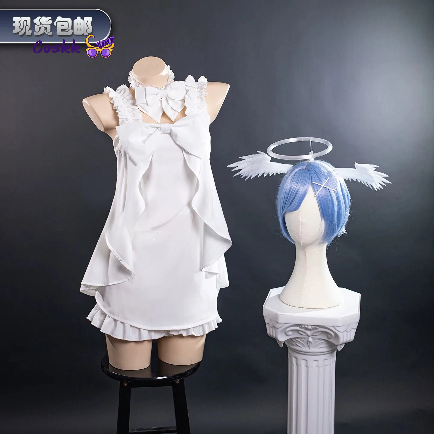 re-zero-starting-life-in-another-world-ram-rem-sweet-angel-pure-white-pajamas-twin-cosplay-costume-anime-outfit