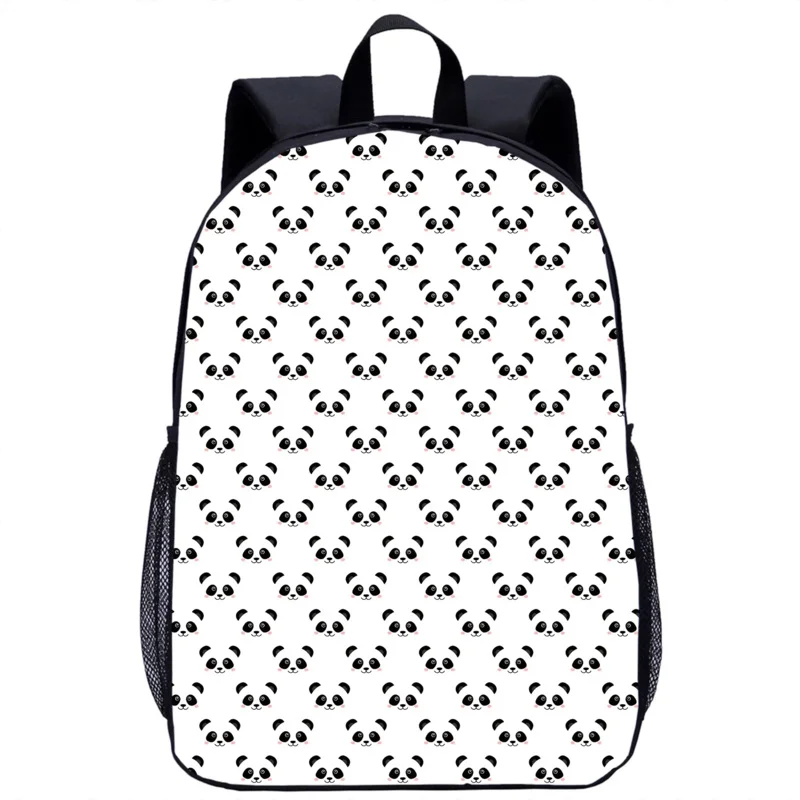 Mochila escolar multifunción con estampado de Panda para hombre y mujer, morral informal de viaje, para uso diario