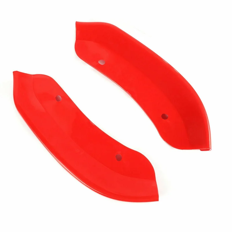 For Dodge Challenger SRT Scat Pack 68327082AA 68327083AA Front Bumper Lip Splitter Protector Red