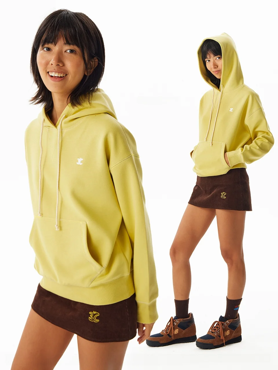 

Crnenter Embroidered Hoodie Unlined Sweatirt Stand Fit Cotton Polyester Casual Wear for Students And Couples