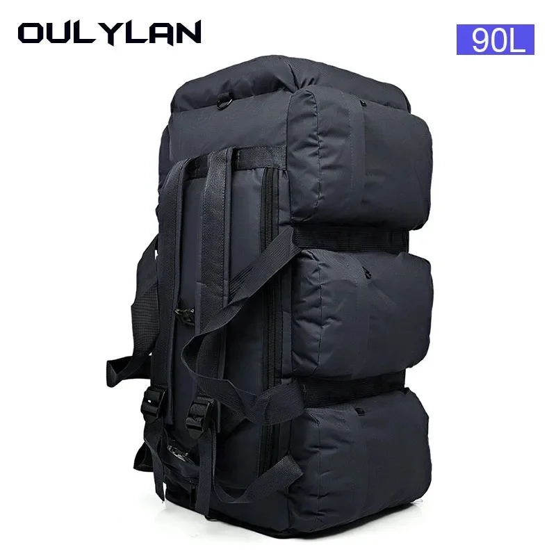 

Oulylan 90L Camo Outdoor Mountaineering Bag Large Capacity Moving Luggage Camping Tent Backpack