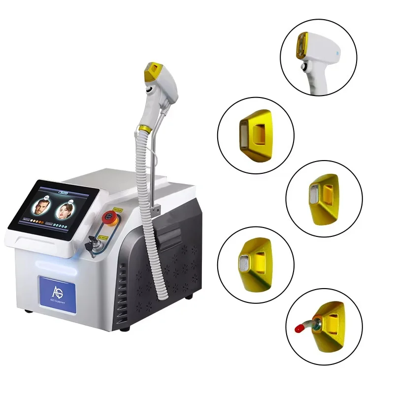 ADG 3000W Ice Platinum Diode Hair Removal Laser Machine 4 probes whole body Treatment 755 808 1064 nm 3 Wavelength CE Approved