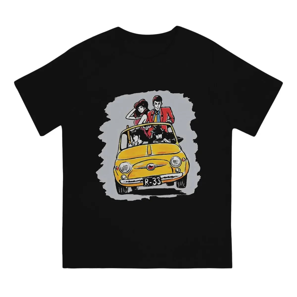 Lupin the Third TV Series Polyester TShirt for Men Car Soft Leisure Tee T Shirt Novelty New Design mens designer clothes 2024