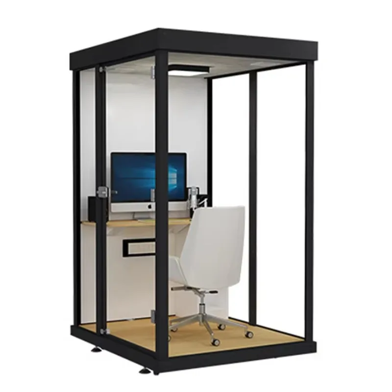 

Factory Household Movable Sound-proof Office Internet Celebrated Live Room Glass Room Silent Chamber customized