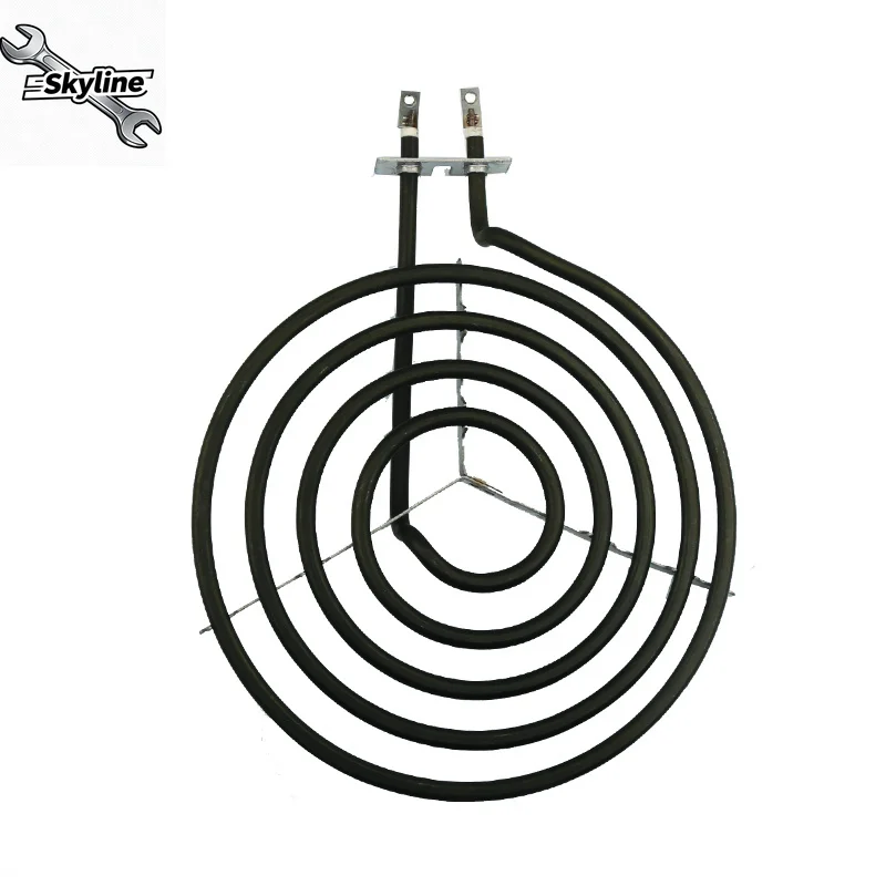 2000W Stainless Steel 5 Rings Mosquito Coil Heating Element - Oblate Stove Surface Burner with Tripod Heater Tube for Furnace