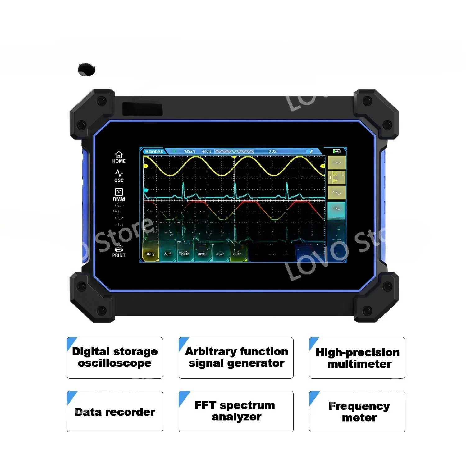 1154C Touch Screen Handheld Oscilloscope Multimeter 4/2 Channel 150MHz Osciloscopio + Signal Generator+Multimeter TO1152D