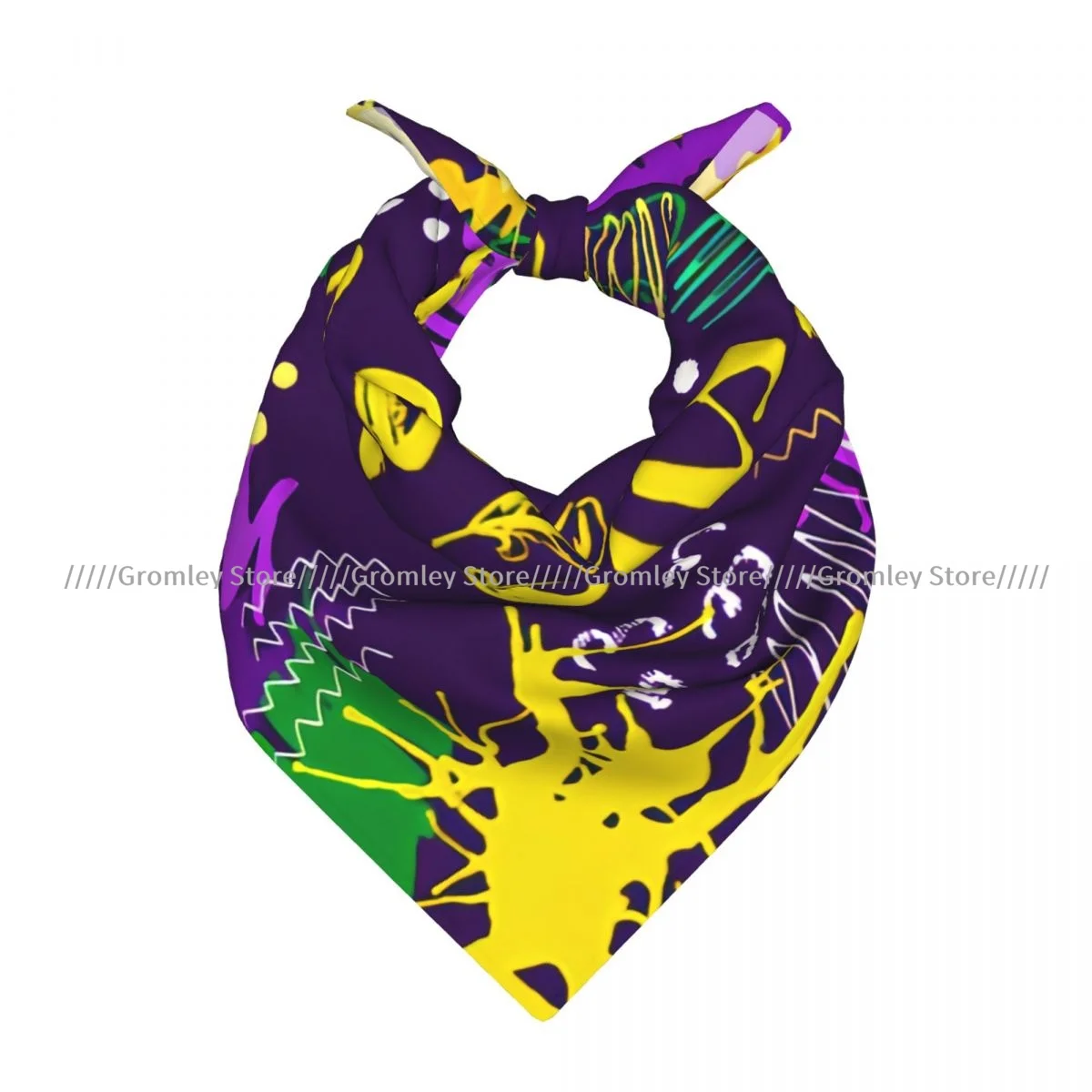 

Mardi Gras Colorful Background Square Bandana Outdoor Sports Headwear Scarf