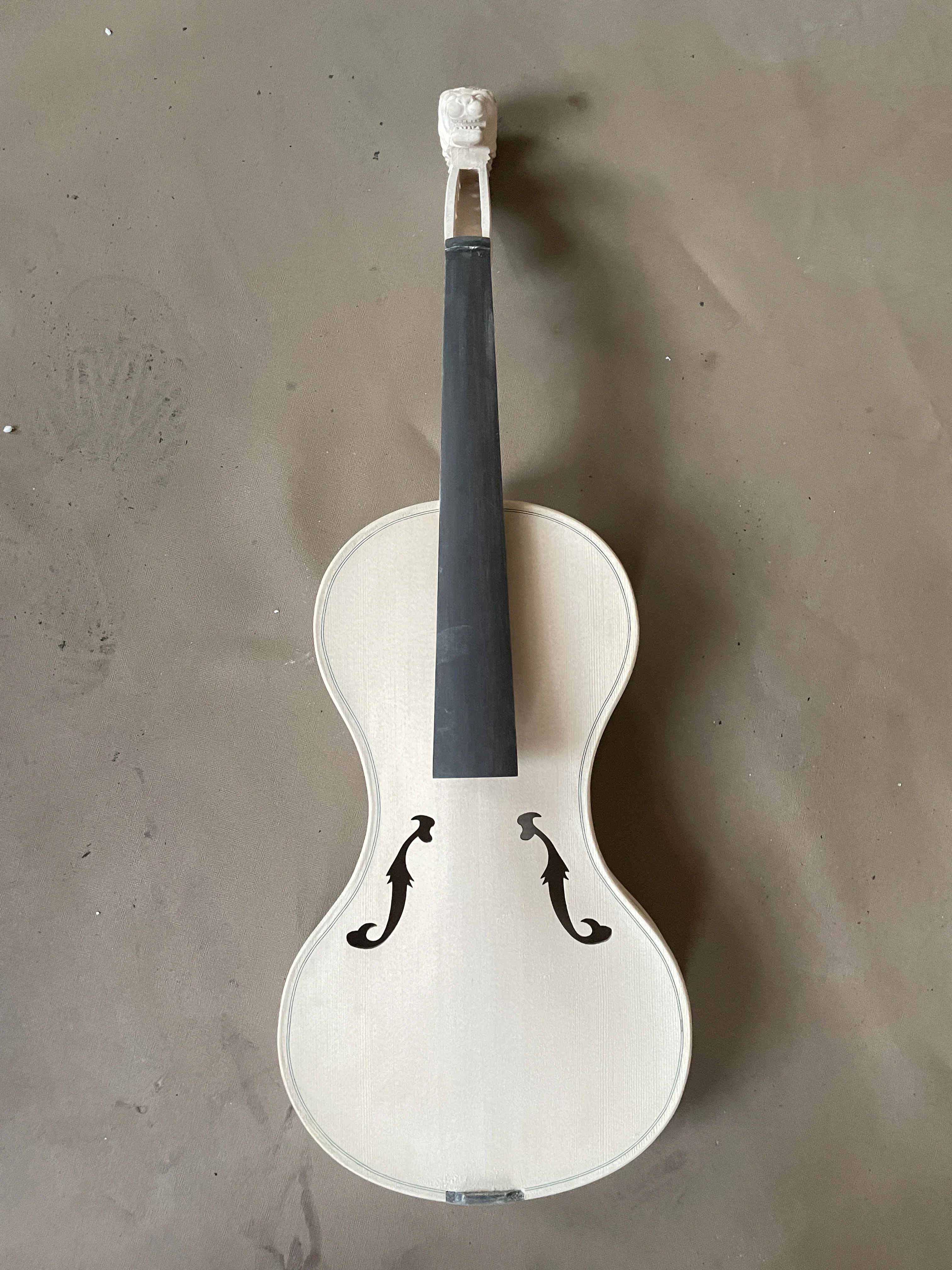 DIY Handmade Unfinished 4/4 Violin Craftsmanship Woodworking Instrument Project for Creative Assembly