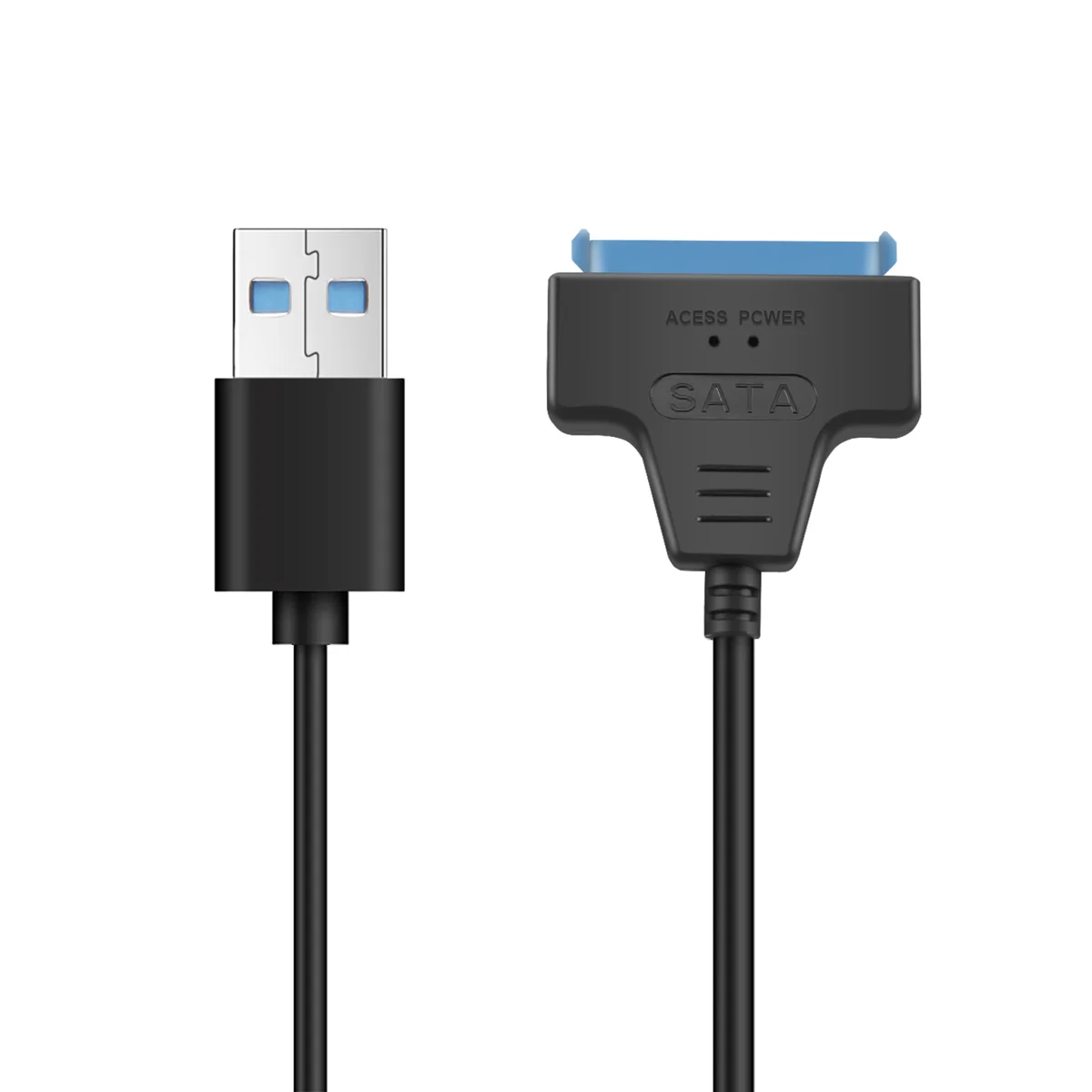 Sata Iii สาย USB 3.0 อะแดปเตอร์ฮาร์ดไดรฟ์ภายนอก USB TO Serial Ata 22Pin Converter ฮาร์ดดิสก์ W/Uasp สําหรับ 2.5 นิ้ว HDD/Ssd 50 ซม.