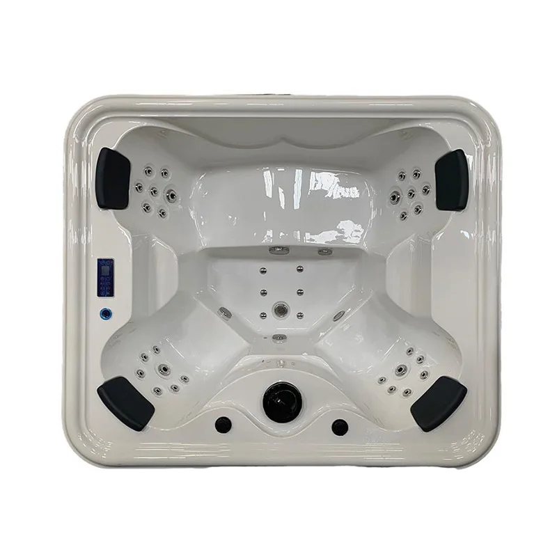 Piscina grande al aire libre Jacuzzi 4 personas surf bañera exterior con masaje termostático