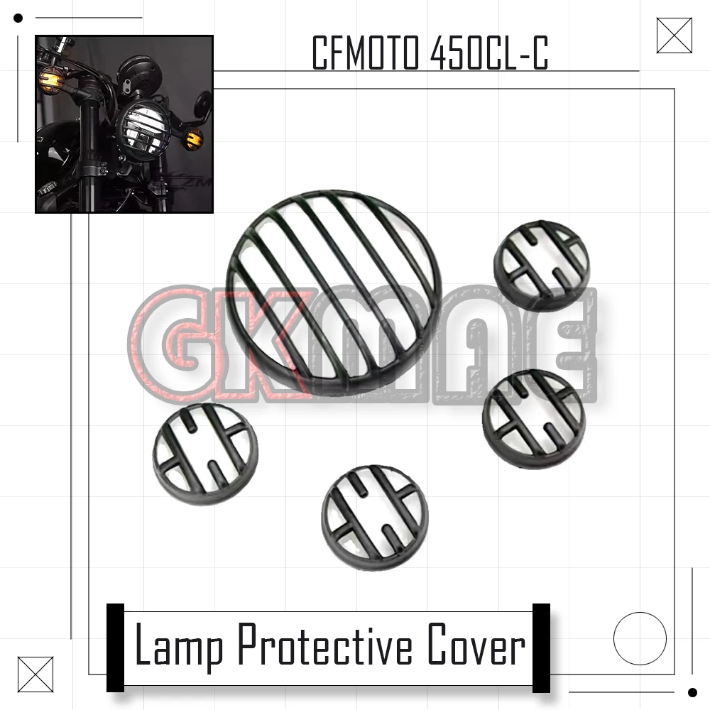 

For CFMOTO 450CL-C 450CLC CLC450 Motorcycle Modified Front And Rear Turn Signal Covers Headlight Cover Taillight Protector
